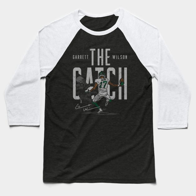Garrett Wilson New York J TD Catch Baseball T-Shirt by ClarityMacaws